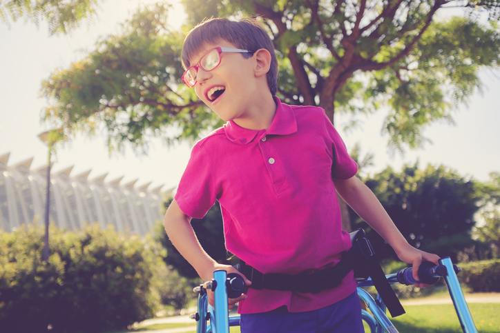 boy with cerebral palsy