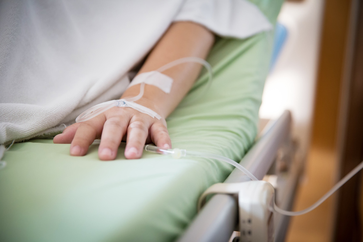 Iv on arm