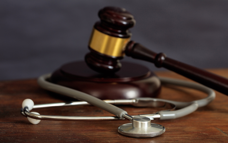 Gavel and stethoscope