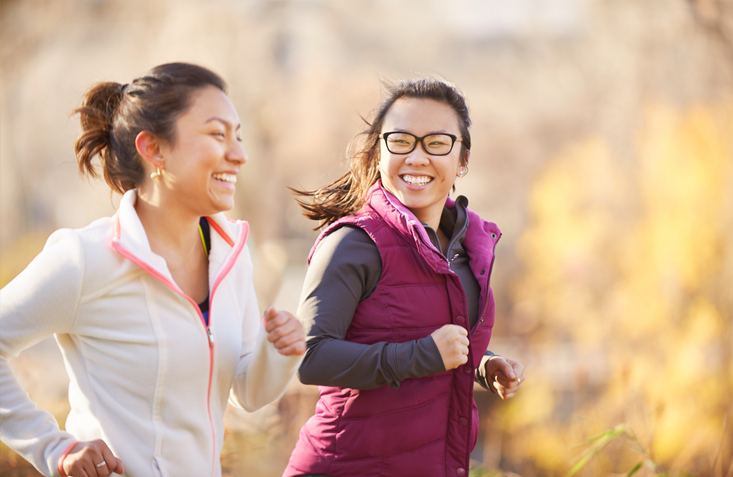 Women jogging