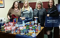 Pegalis Law Group, LLC collect nearly 100lbs of food.